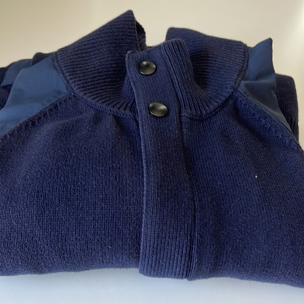 Banana Republic men’s mixed media zippered jacket